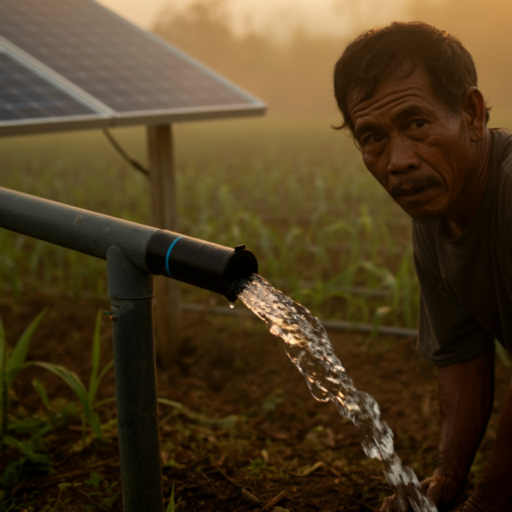 Community gathering water